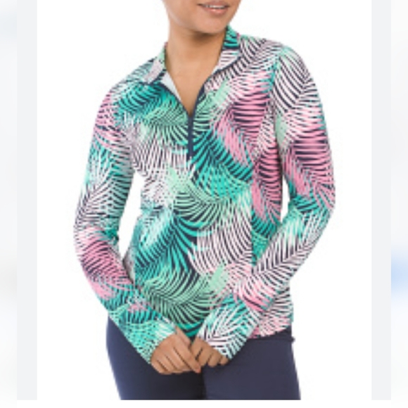 Tommy Bahama Tops - NWT Tommy Bahama Golf Women's Jacket Tropical Design Size S